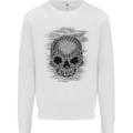 Skull of Chains Kids Sweatshirt Jumper White