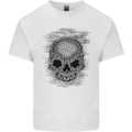 Skull of Chains Kids T-Shirt Childrens White