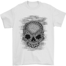 Skull of Chains Mens T-Shirt Cotton Gildan White