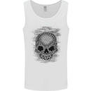 Skull of Chains Mens Vest Tank Top White