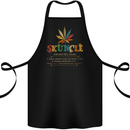 Skuncle Uncle That Smokes Weed Funny Drugs Cotton Apron 100% Organic Black
