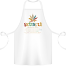 Skuncle Uncle That Smokes Weed Funny Drugs Cotton Apron 100% Organic White