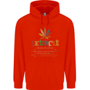Skuncle Uncle That Smokes Weed Funny Drugs Mens 80% Cotton Hoodie Bright Red