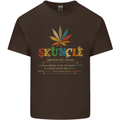 Skuncle Uncle That Smokes Weed Funny Drugs Mens Cotton T-Shirt Tee Top Dark Chocolate