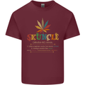 Skuncle Uncle That Smokes Weed Funny Drugs Mens Cotton T-Shirt Tee Top Maroon