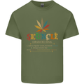 Skuncle Uncle That Smokes Weed Funny Drugs Mens Cotton T-Shirt Tee Top Military Green