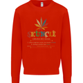 Skuncle Uncle That Smokes Weed Funny Drugs Mens Sweatshirt Jumper Bright Red