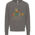 Skuncle Uncle That Smokes Weed Funny Drugs Mens Sweatshirt Jumper Charcoal