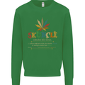 Skuncle Uncle That Smokes Weed Funny Drugs Mens Sweatshirt Jumper Irish Green