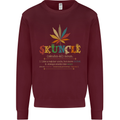 Skuncle Uncle That Smokes Weed Funny Drugs Mens Sweatshirt Jumper Maroon