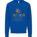 Skuncle Uncle That Smokes Weed Funny Drugs Mens Sweatshirt Jumper Royal Blue