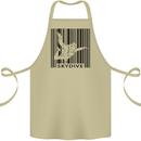 Skydiving Barcode Skydive Skydiver Freefall Cotton Apron 100% Organic Khaki