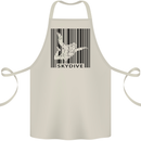Skydiving Barcode Skydive Skydiver Freefall Cotton Apron 100% Organic Natural