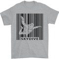 Skydiving Barcode Skydive Skydiver Freefall Mens T-Shirt Cotton Gildan Sports Grey
