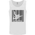 Skydiving Barcode Skydive Skydiver Freefall Mens Vest Tank Top White