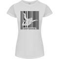 Skydiving Barcode Skydive Skydiver Freefall Womens Petite Cut T-Shirt White