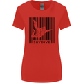 Skydiving Barcode Skydive Skydiver Freefall Womens Wider Cut T-Shirt Red