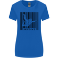 Skydiving Barcode Skydive Skydiver Freefall Womens Wider Cut T-Shirt Royal Blue