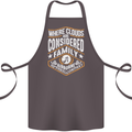 Skydiving Clouds Are Family Skydiver Cotton Apron 100% Organic Dark Grey