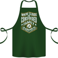 Skydiving Clouds Are Family Skydiver Cotton Apron 100% Organic Forest Green