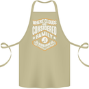 Skydiving Clouds Are Family Skydiver Cotton Apron 100% Organic Khaki