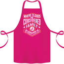 Skydiving Clouds Are Family Skydiver Cotton Apron 100% Organic Pink