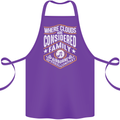Skydiving Clouds Are Family Skydiver Cotton Apron 100% Organic Purple