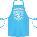 Skydiving Clouds Are Family Skydiver Cotton Apron 100% Organic Turquoise
