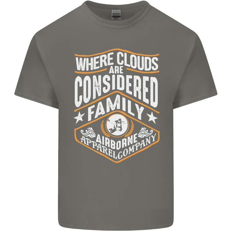 Skydiving Clouds Are Family Skydiver Kids T-Shirt Childrens Charcoal