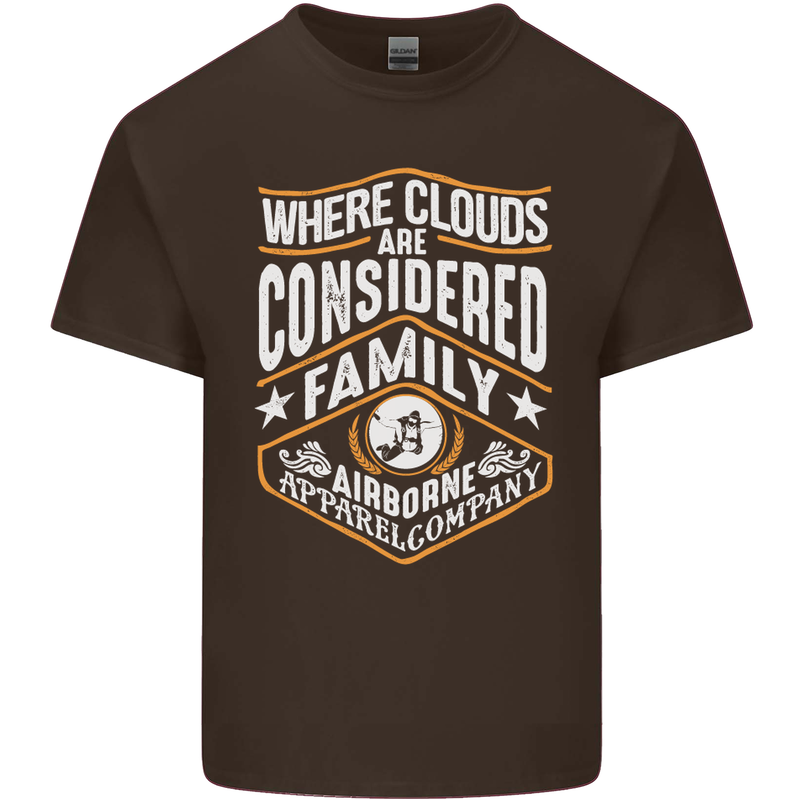 Skydiving Clouds Are Family Skydiver Kids T-Shirt Childrens Chocolate