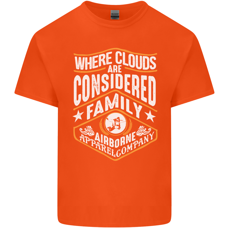 Skydiving Clouds Are Family Skydiver Kids T-Shirt Childrens Orange