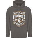 Skydiving Clouds Are Family Skydiver Mens 80% Cotton Hoodie Charcoal