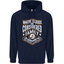 Skydiving Clouds Are Family Skydiver Mens 80% Cotton Hoodie Navy Blue