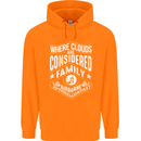 Skydiving Clouds Are Family Skydiver Mens 80% Cotton Hoodie Orange