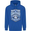 Skydiving Clouds Are Family Skydiver Mens 80% Cotton Hoodie Royal Blue