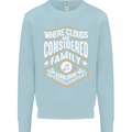 Skydiving Clouds Are Family Skydiver Mens Sweatshirt Jumper Light Blue