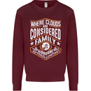 Skydiving Clouds Are Family Skydiver Mens Sweatshirt Jumper Maroon