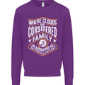 Skydiving Clouds Are Family Skydiver Mens Sweatshirt Jumper Purple