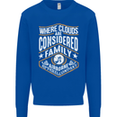 Skydiving Clouds Are Family Skydiver Mens Sweatshirt Jumper Royal Blue