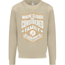 Skydiving Clouds Are Family Skydiver Mens Sweatshirt Jumper Sand
