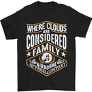 Skydiving Clouds Are Family Skydiver Mens T-Shirt Cotton Gildan Black