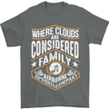 Skydiving Clouds Are Family Skydiver Mens T-Shirt Cotton Gildan Charcoal