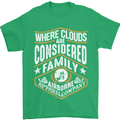 Skydiving Clouds Are Family Skydiver Mens T-Shirt Cotton Gildan Irish Green