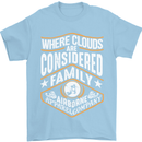 Skydiving Clouds Are Family Skydiver Mens T-Shirt Cotton Gildan Light Blue
