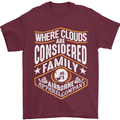 Skydiving Clouds Are Family Skydiver Mens T-Shirt Cotton Gildan Maroon