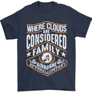 Skydiving Clouds Are Family Skydiver Mens T-Shirt Cotton Gildan Navy Blue