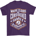 Skydiving Clouds Are Family Skydiver Mens T-Shirt Cotton Gildan Purple
