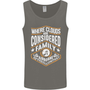 Skydiving Clouds Are Family Skydiver Mens Vest Tank Top Charcoal