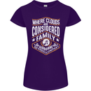 Skydiving Clouds Are Family Skydiver Womens Petite Cut T-Shirt Purple