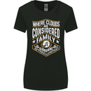 Skydiving Clouds Are Family Skydiver Womens Wider Cut T-Shirt Black